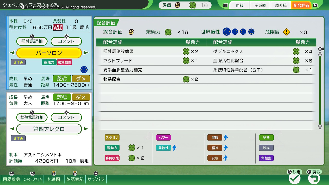 配合評価・爆発力