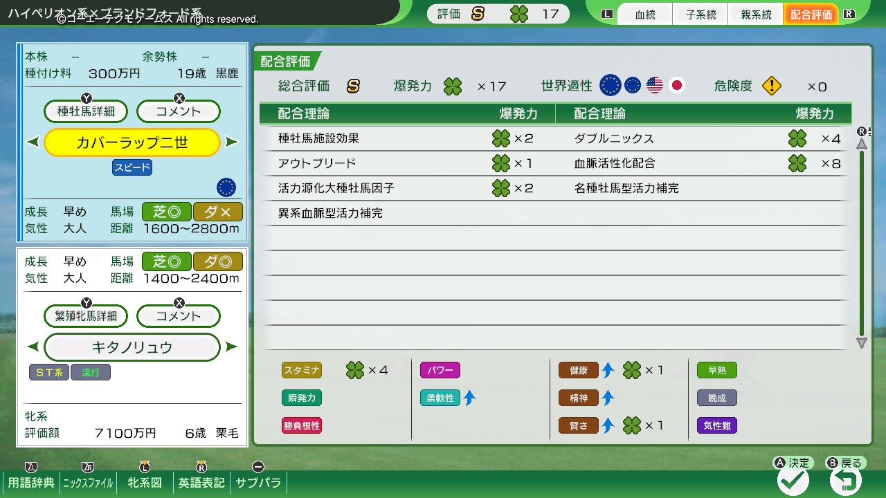 配合評価・爆発力