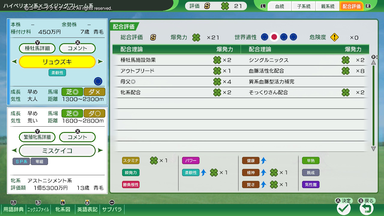 配合評価・爆発力