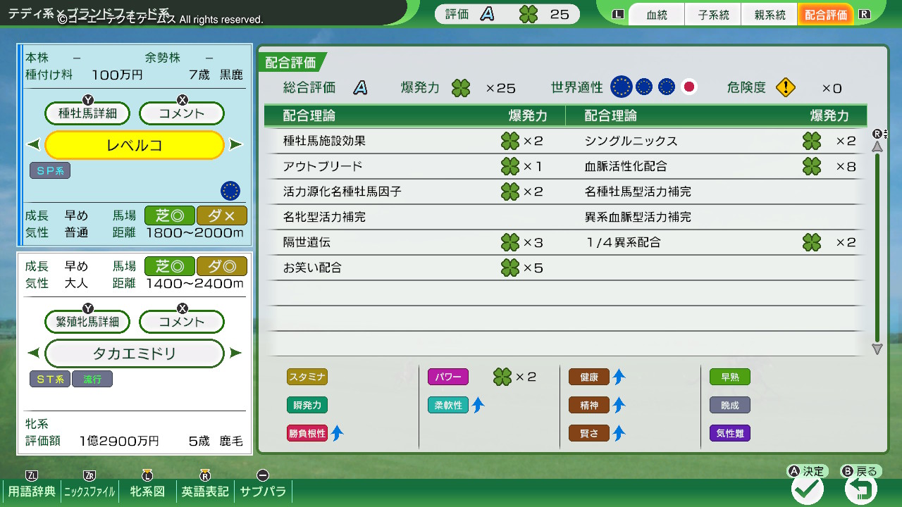 配合評価・爆発力