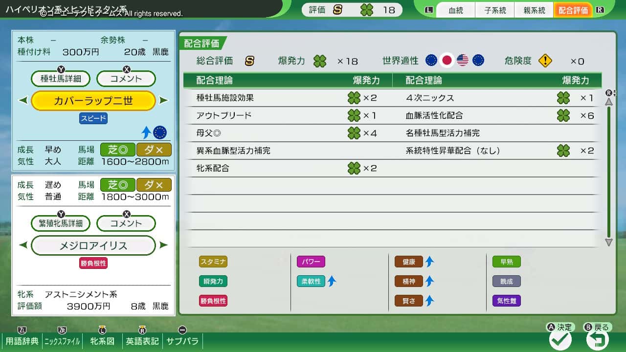 配合評価・爆発力