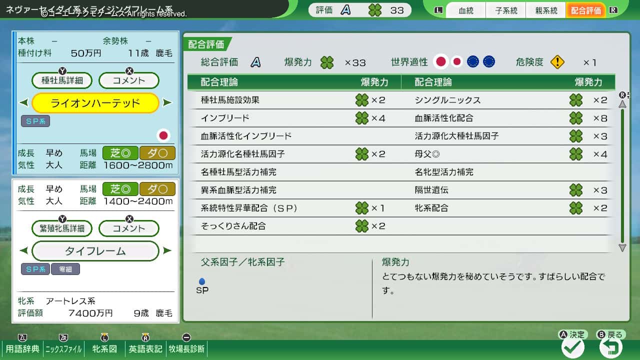配合評価・爆発力