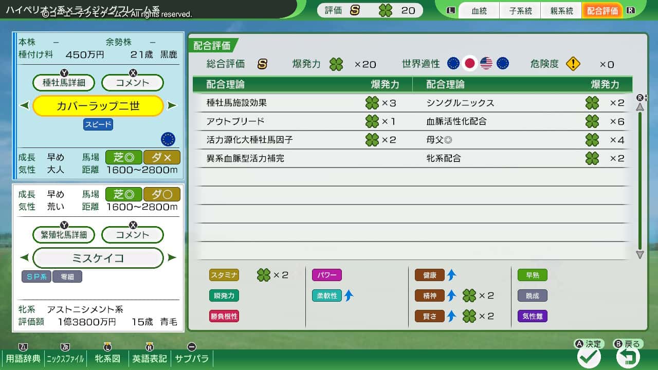 配合評価・爆発力