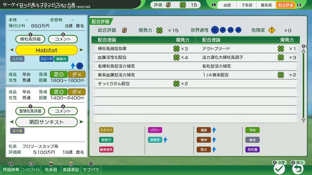 配合評価・爆発力