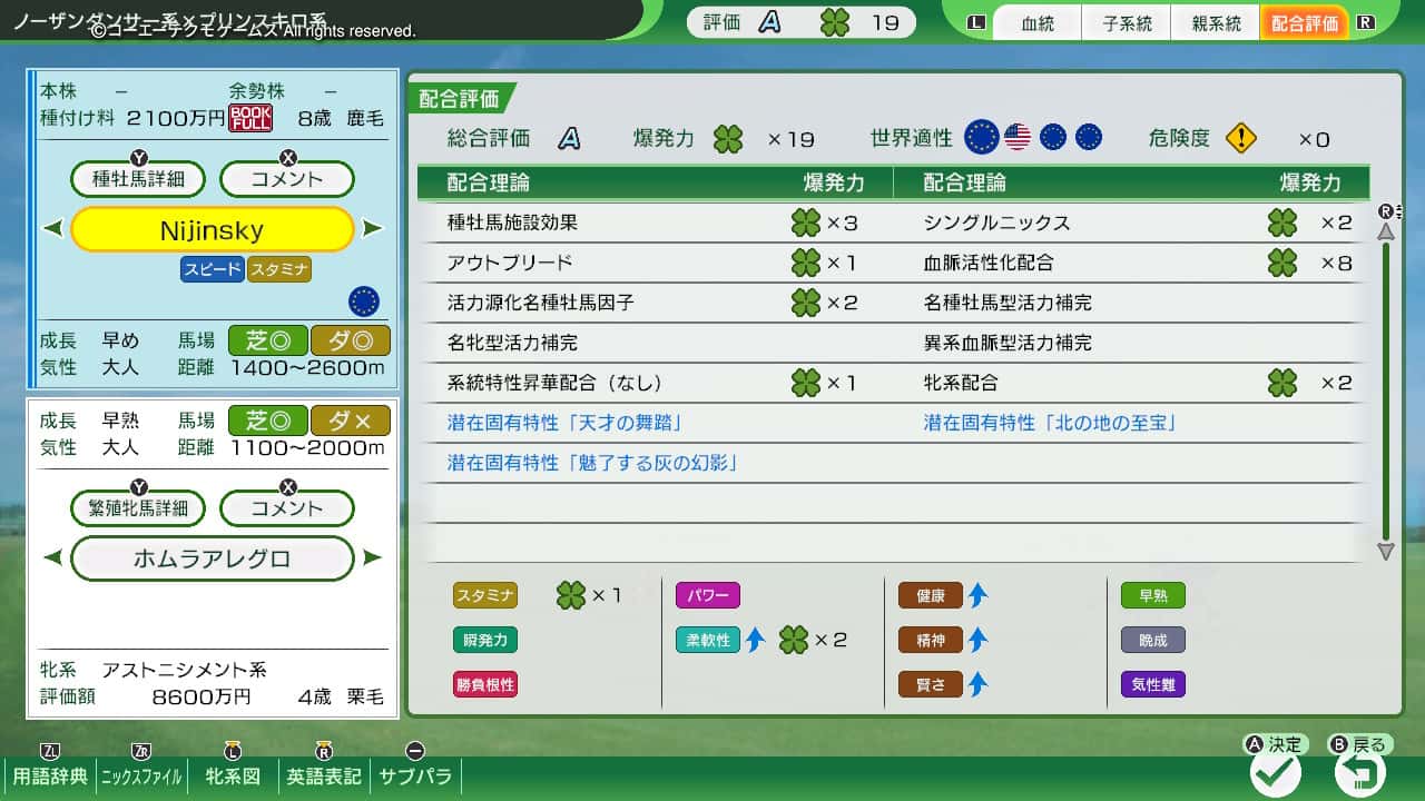 配合評価・爆発力