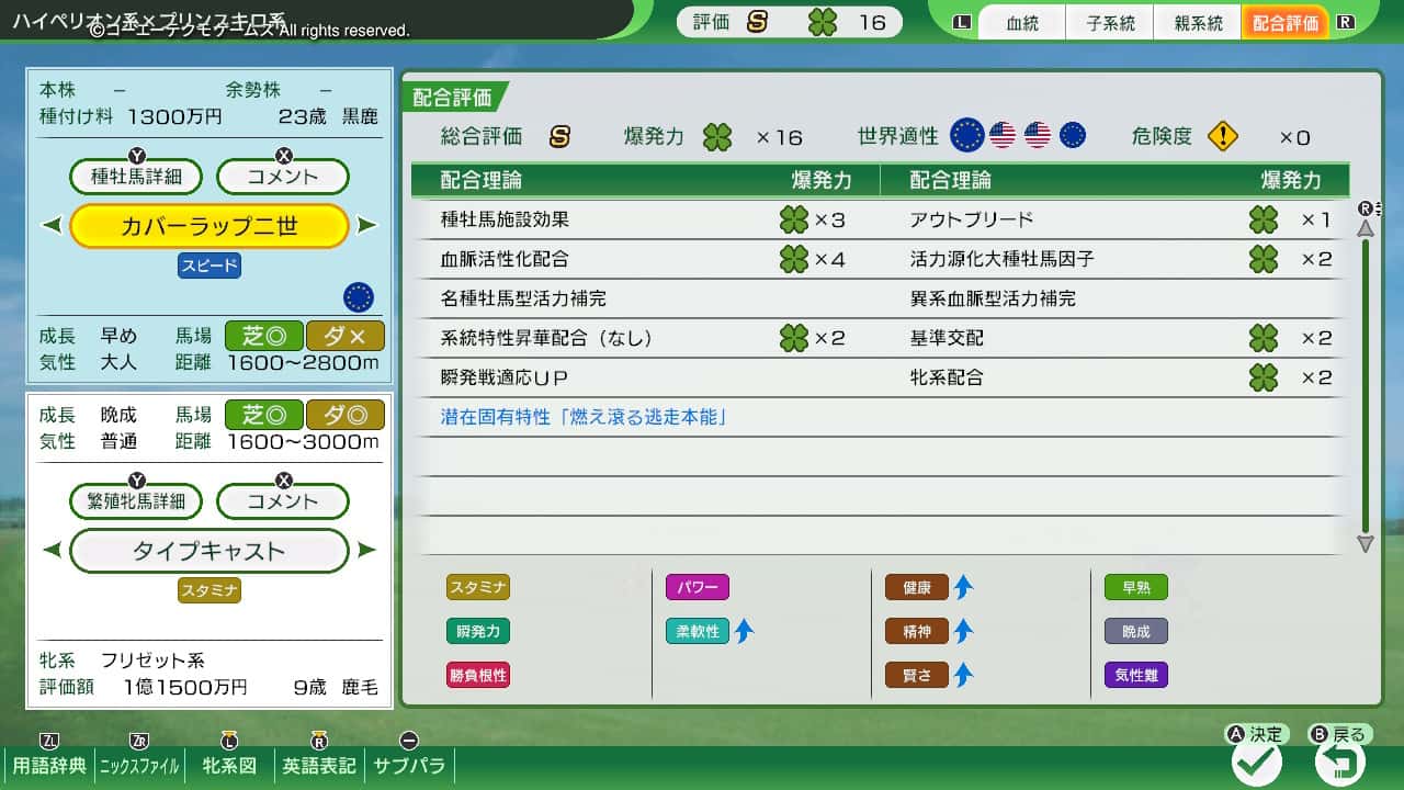 配合評価・爆発力