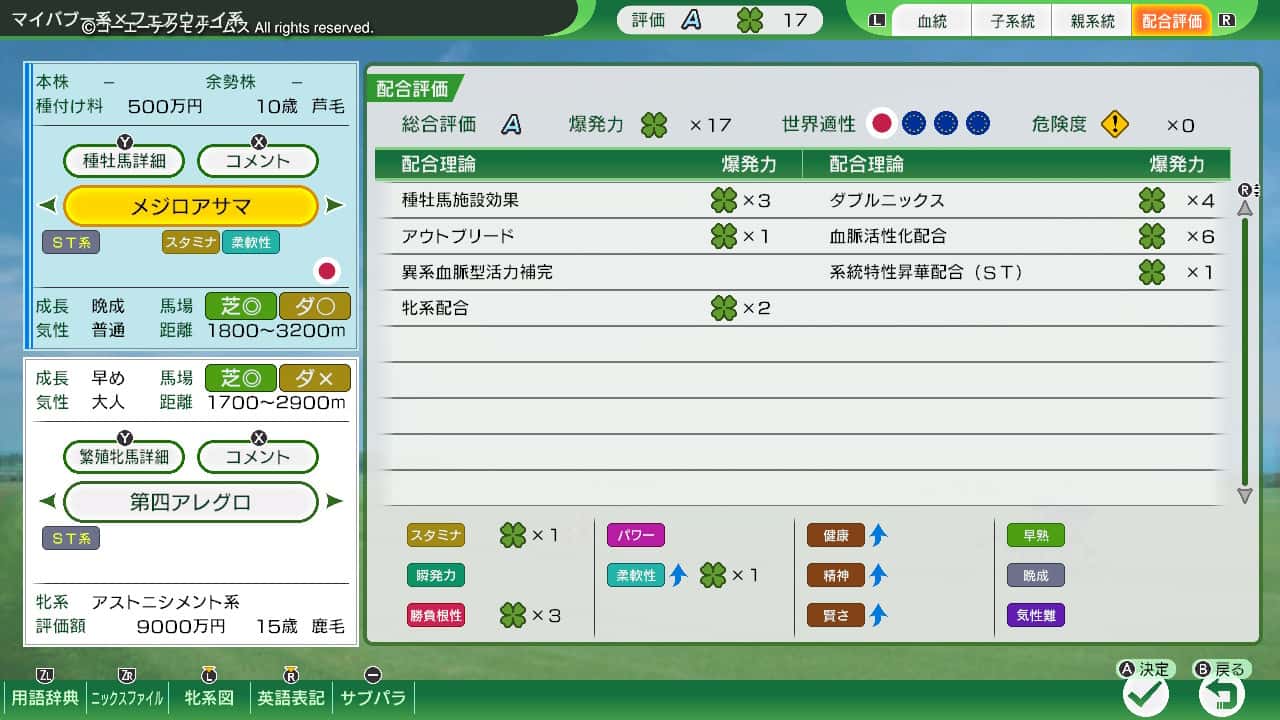 配合評価・爆発力