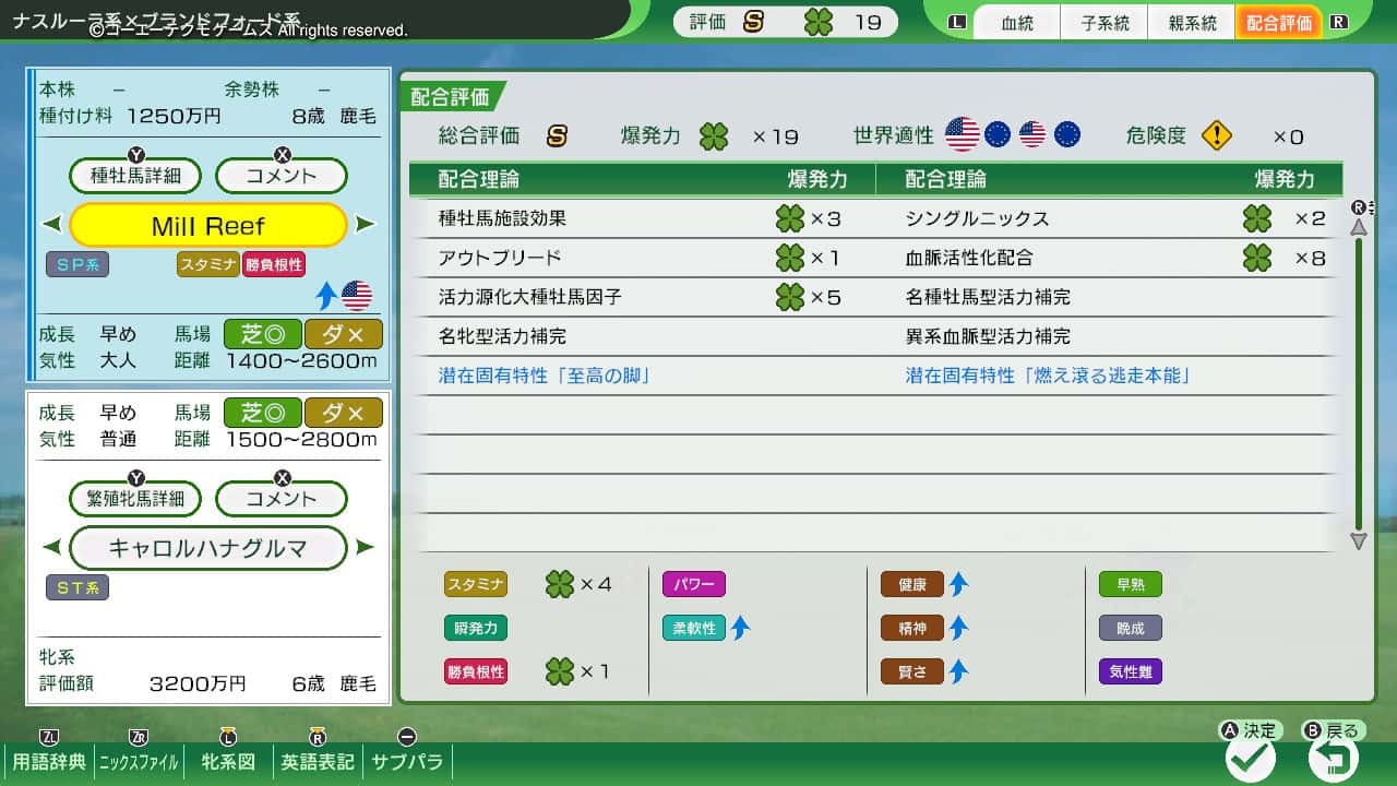 配合評価・爆発力
