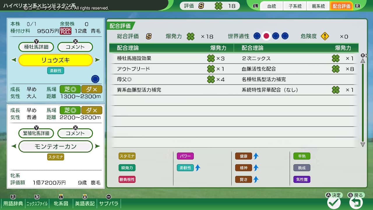 配合評価・爆発力