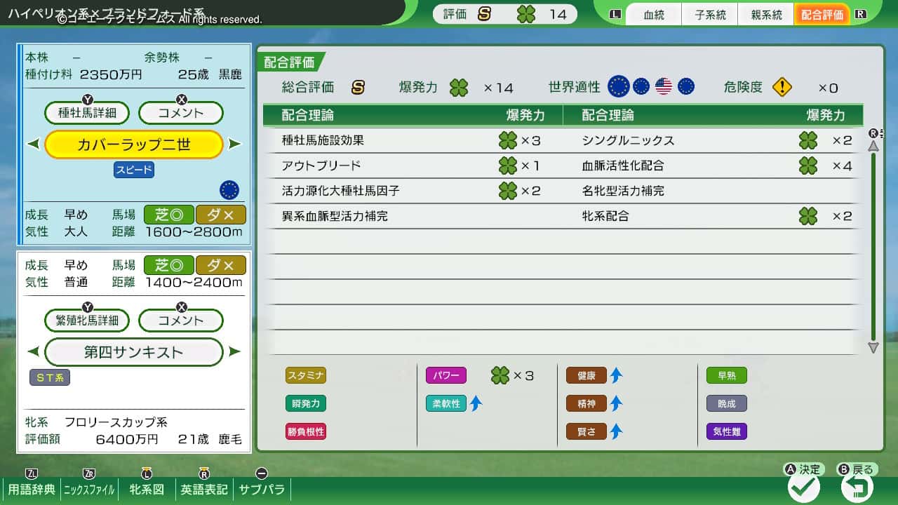 配合評価・爆発力