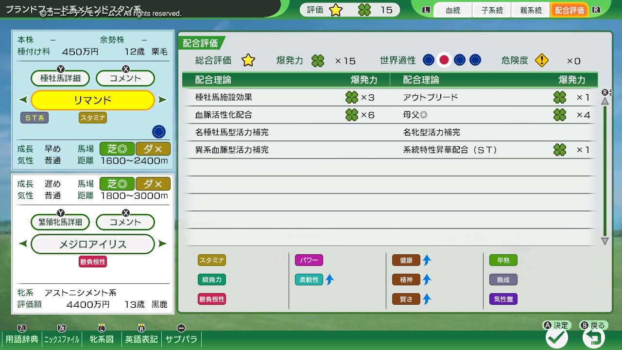 配合評価・爆発力