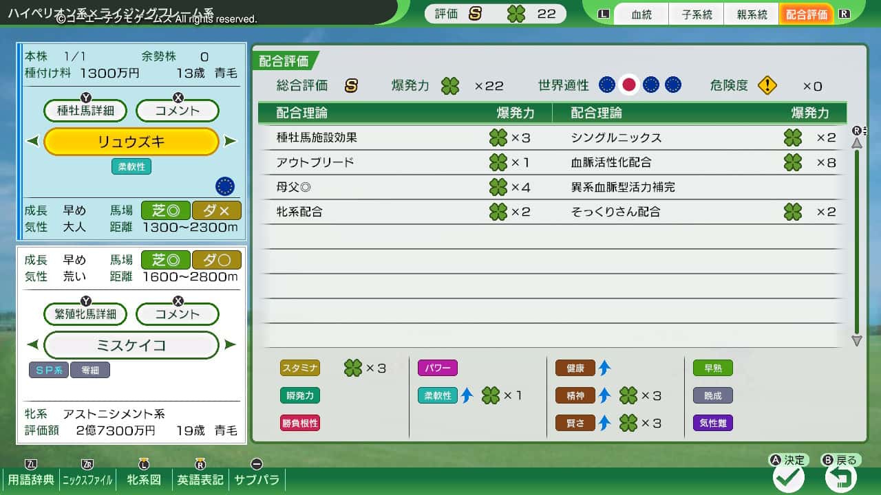 配合評価・爆発力