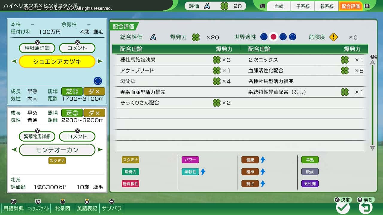 配合評価・爆発力