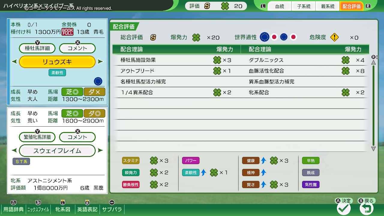 配合評価・爆発力