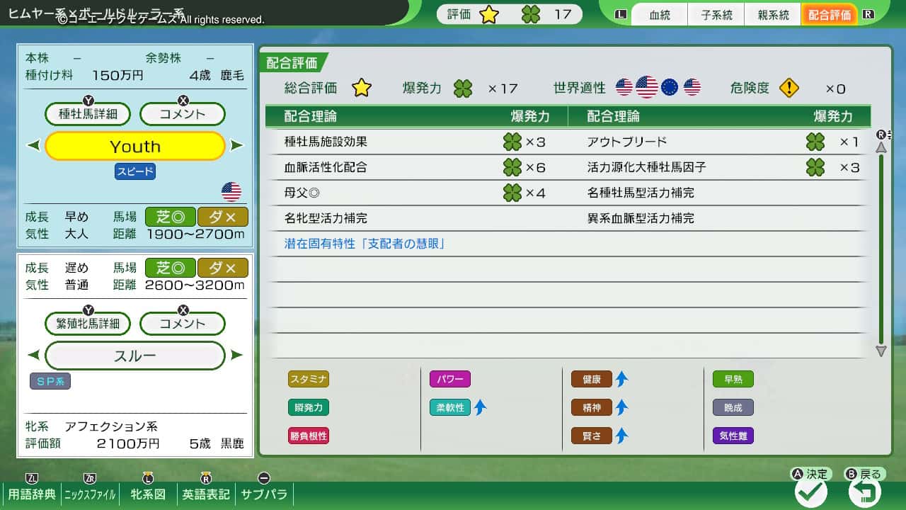 配合評価・爆発力